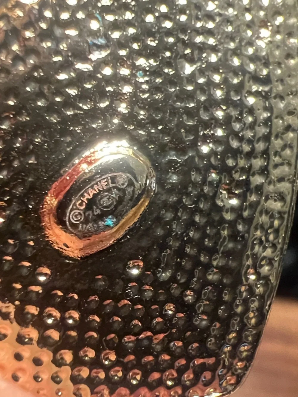 Pink Heart C Inspired Enamel Brooch with Pearl Accent - Picture 6 of 7